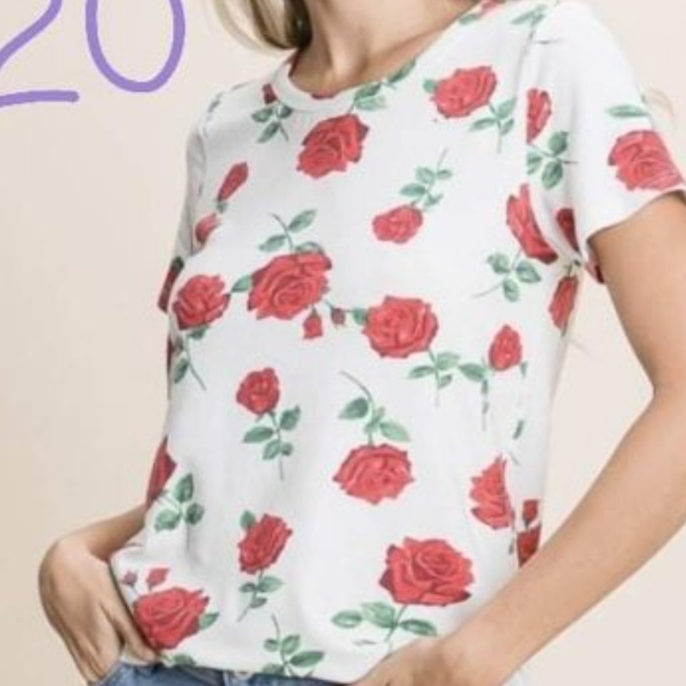 Bombom rose t shirt various sizes brand new never worn